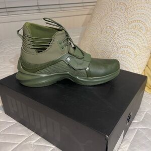 Sage green FENTY shoes
